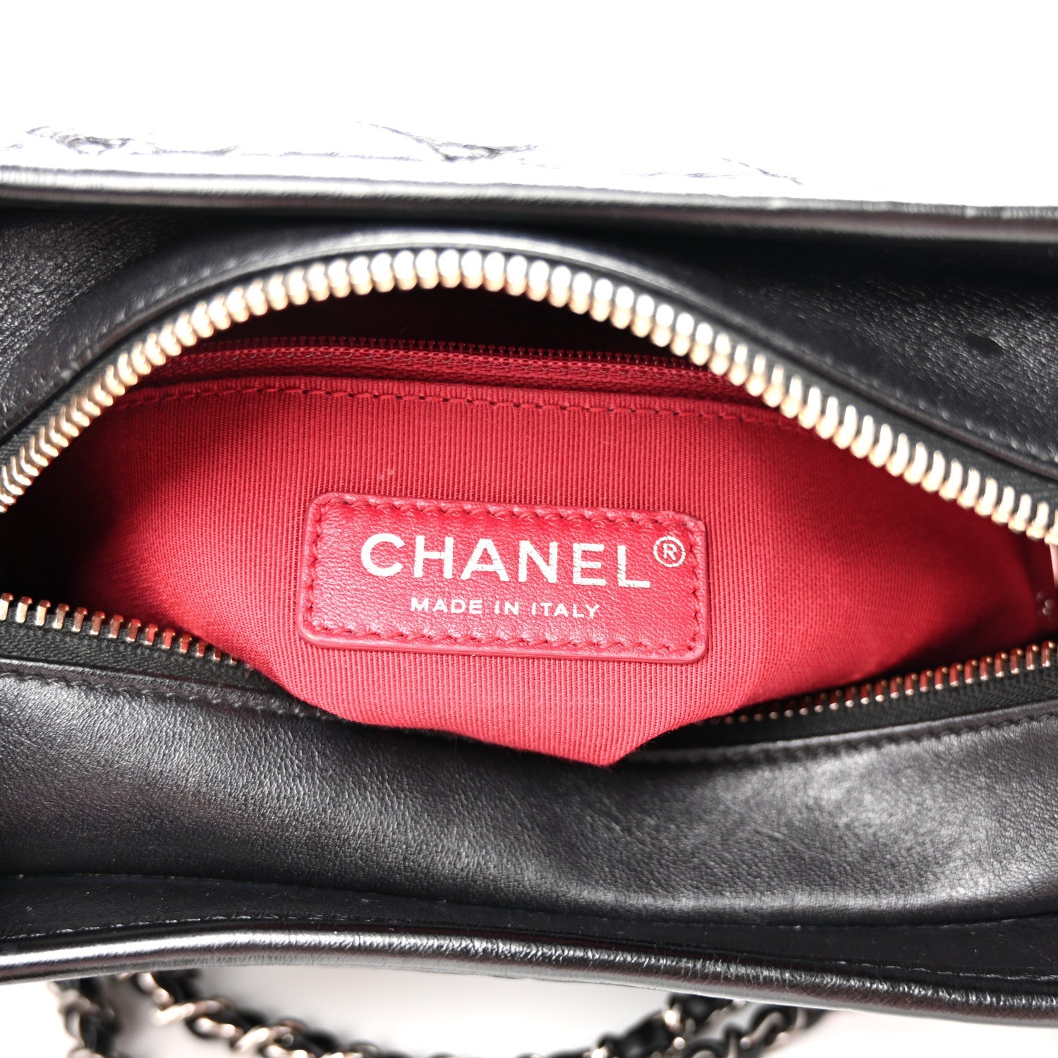Aged Calfskin Quilted Small Gabrielle Hobo  Black