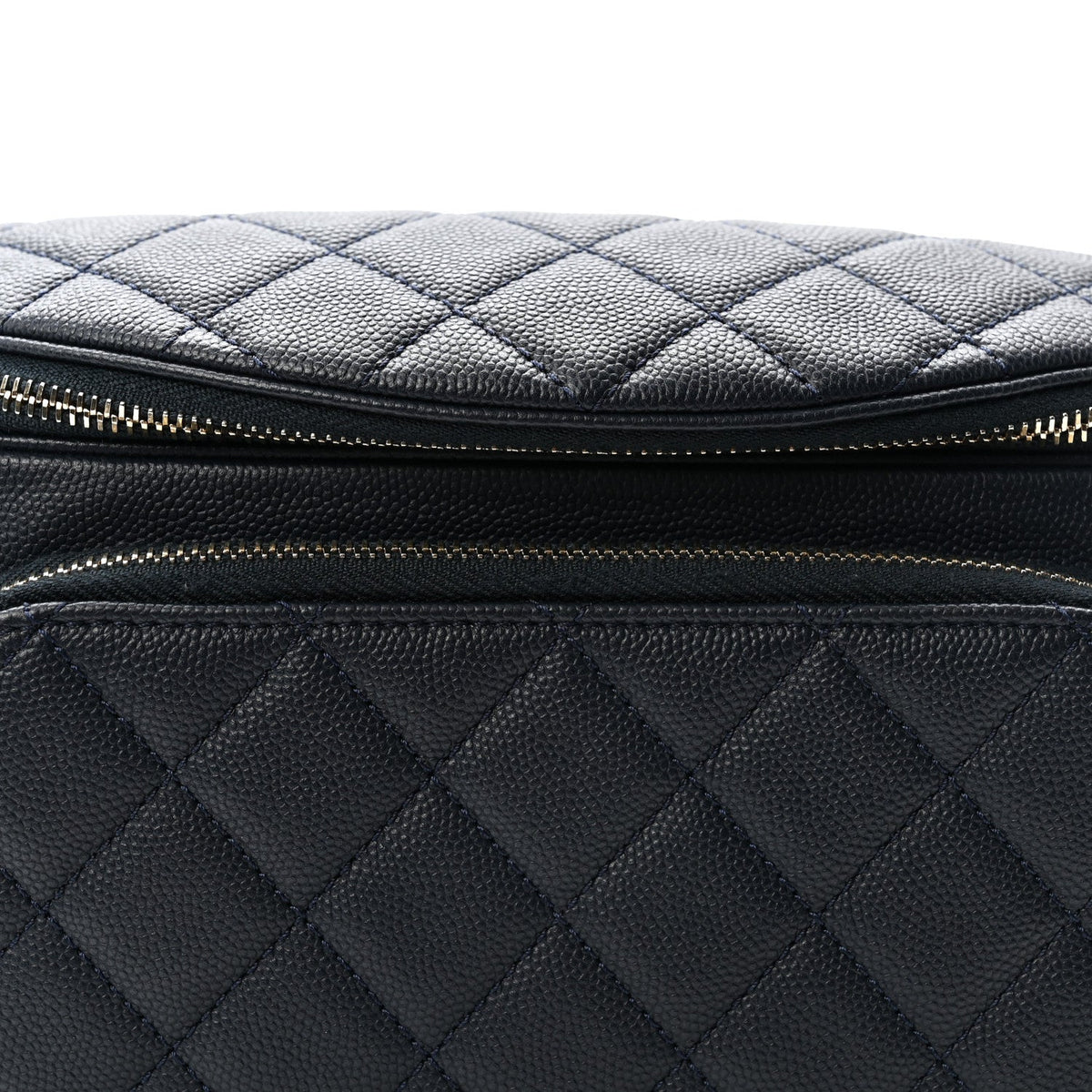 Caviar Quilted Business Affinity Waist Belt Bag Navy