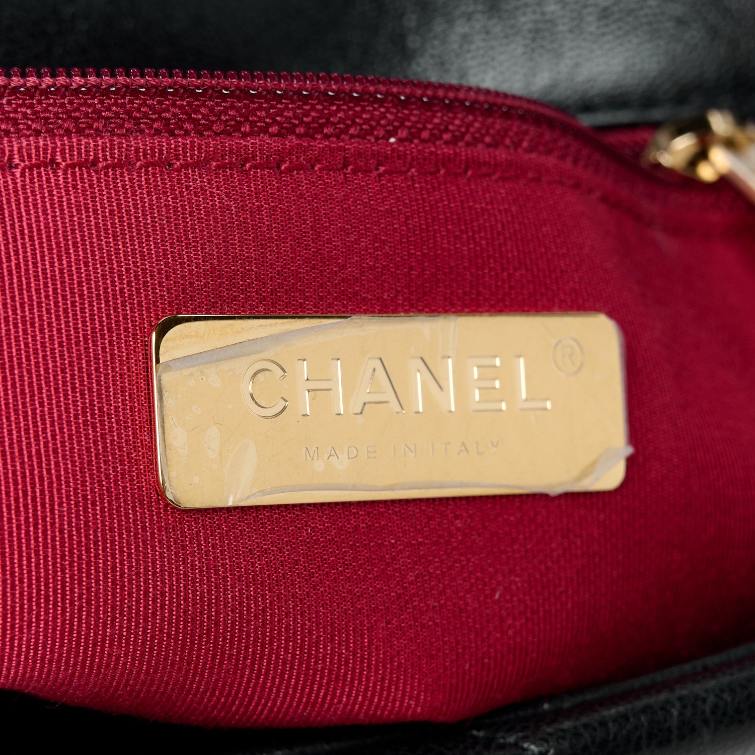 Goatskin Quilted Medium Chanel 19 Flap Black