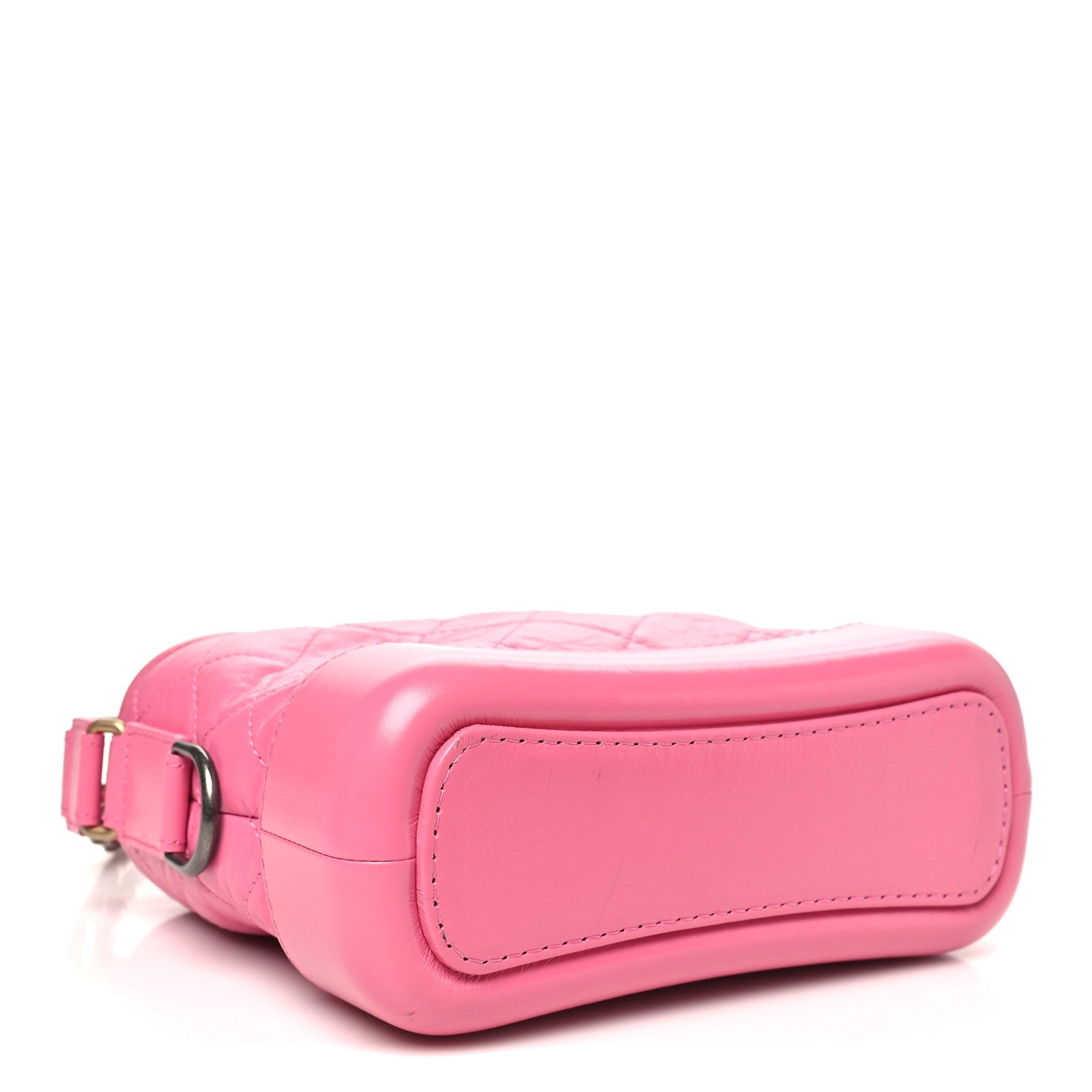 Aged Calfskin Quilted Small Gabrielle Hobo Pink