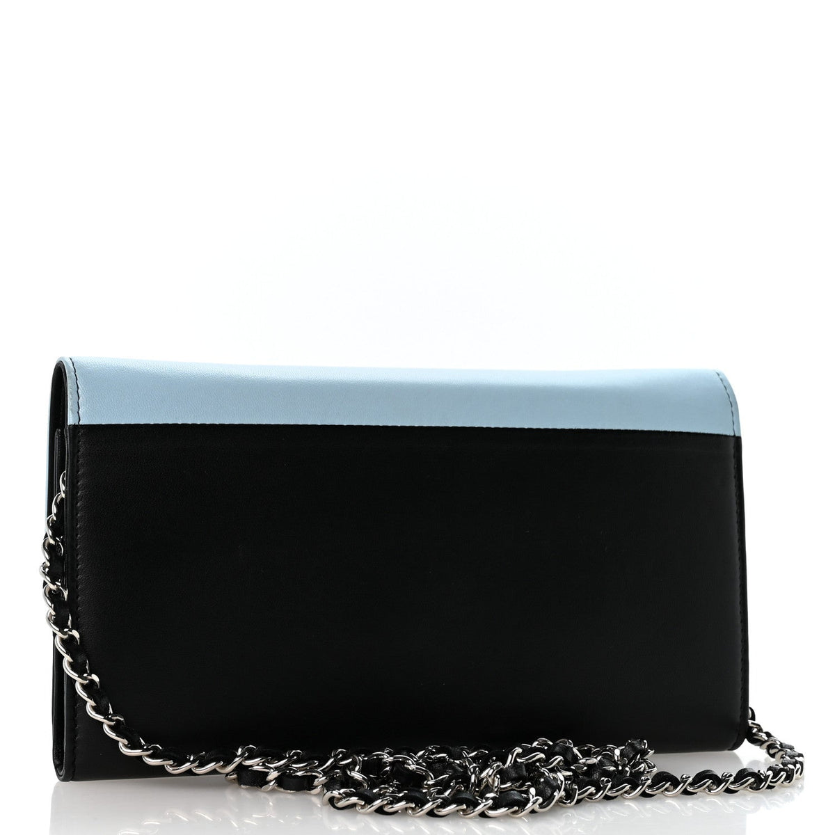 Lambskin Airlines Wallet On Chain WOC Blue Black Red