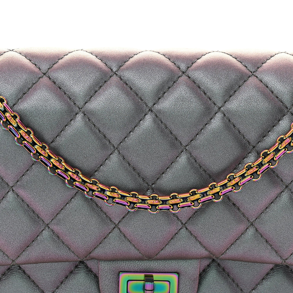 Iridescent Lambskin Quilted 2.55 Reissue 226 Flap Light Purple