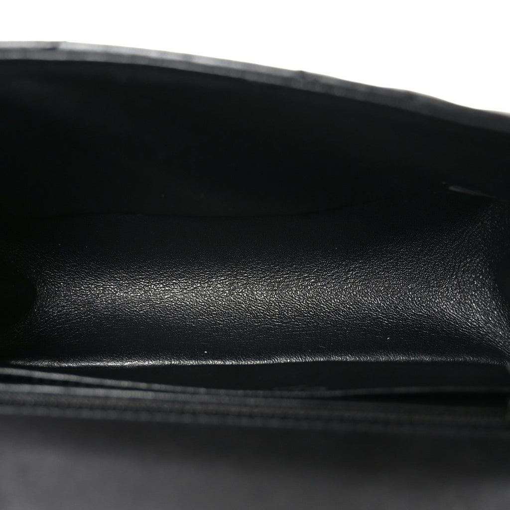 Aged Calfskin Chevron Quilted 2.55 Reissue Mini Flap So Black