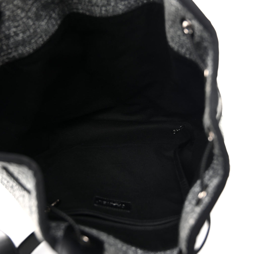 Canvas Large Deauville Backpack Charcoal