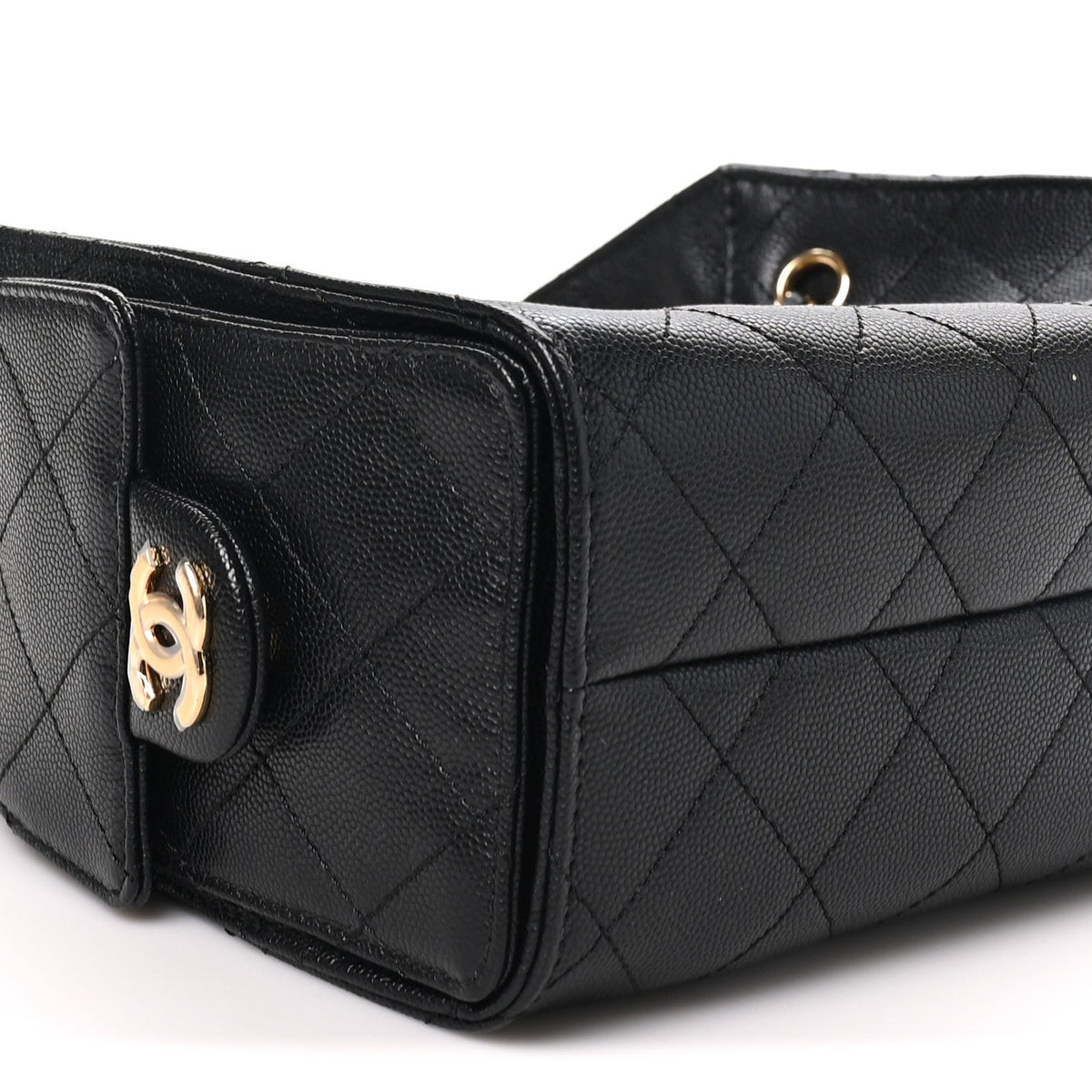 Caviar Quilted Mini Chanel 25 Handbag Black