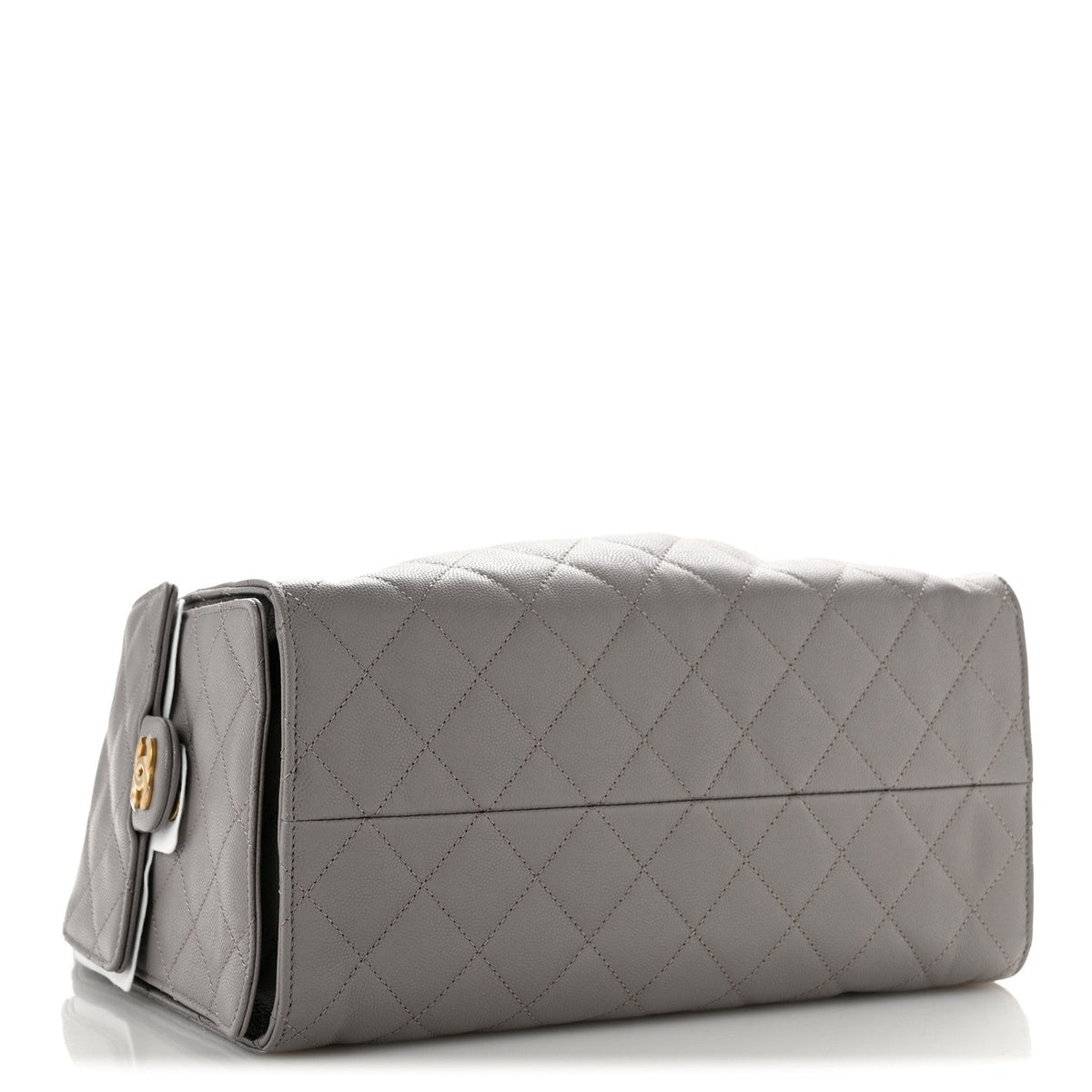 Caviar Quilted Medium Chanel 25 Handbag Dark Grey