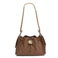 Caviar Quilted Mini Chanel 25 Handbag Brown