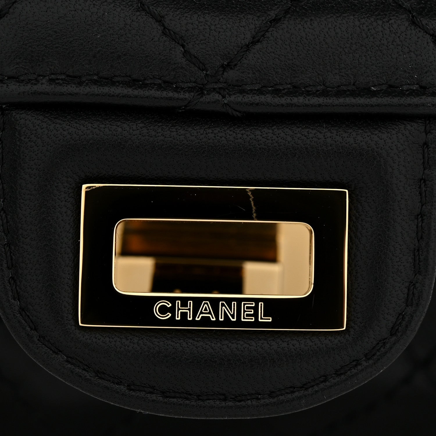 Lambskin Quilted Crush 2.55 Reissue 225 Flap Black
