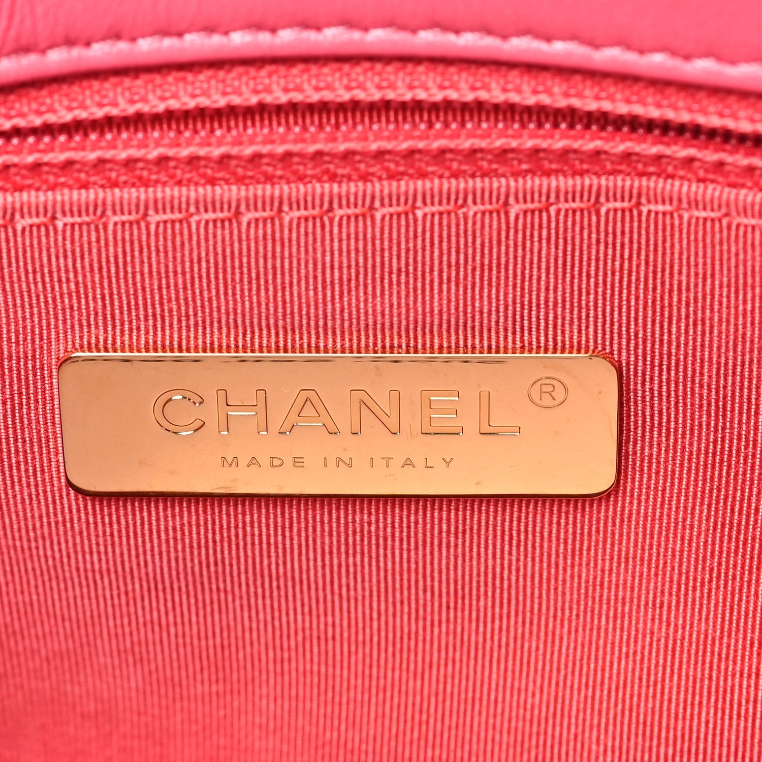Goatskin Quilted Medium Chanel 19 Flap Pink