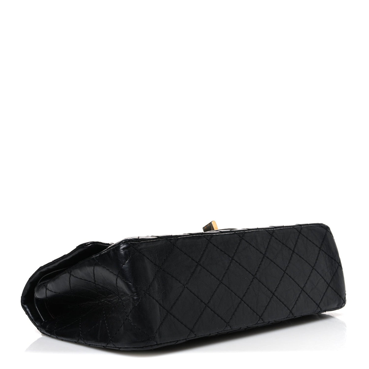 Aged Calfskin Quilted 2.55 Reissue 225 Flap Black