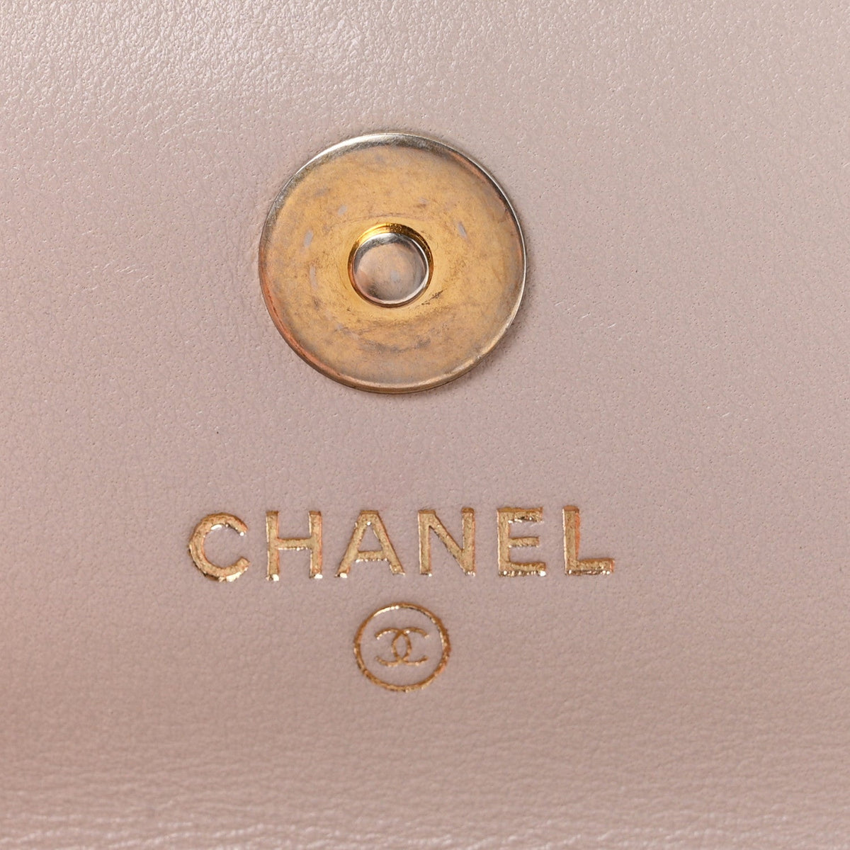 Lambskin Quilted CC Pearl Crush Wallet on Chain WOC Light Purple