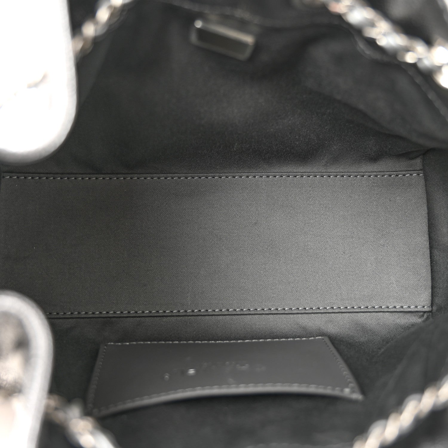 Metallic Caviar Quilted Mini Chanel 25 Handbag Anthracite
