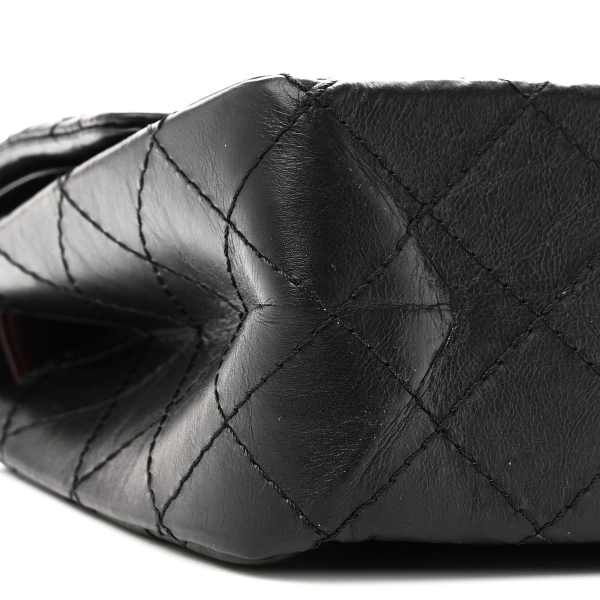 Aged Calfskin Quilted 2.55 Reissue 226 Flap Black