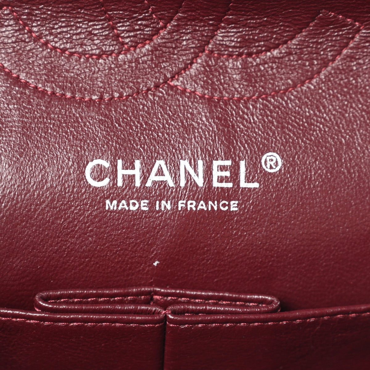 Crumpled Patent Quilted Medium Double Flap Black