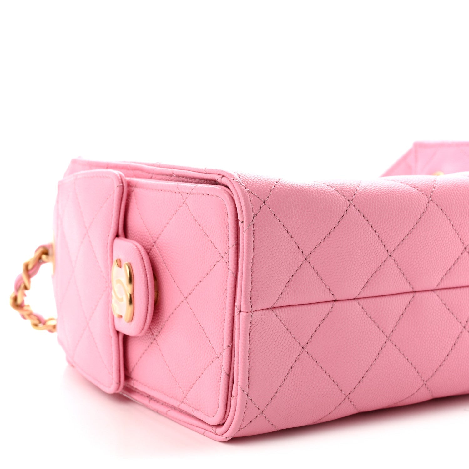 Caviar Quilted Mini Chanel 25 Handbag Pink