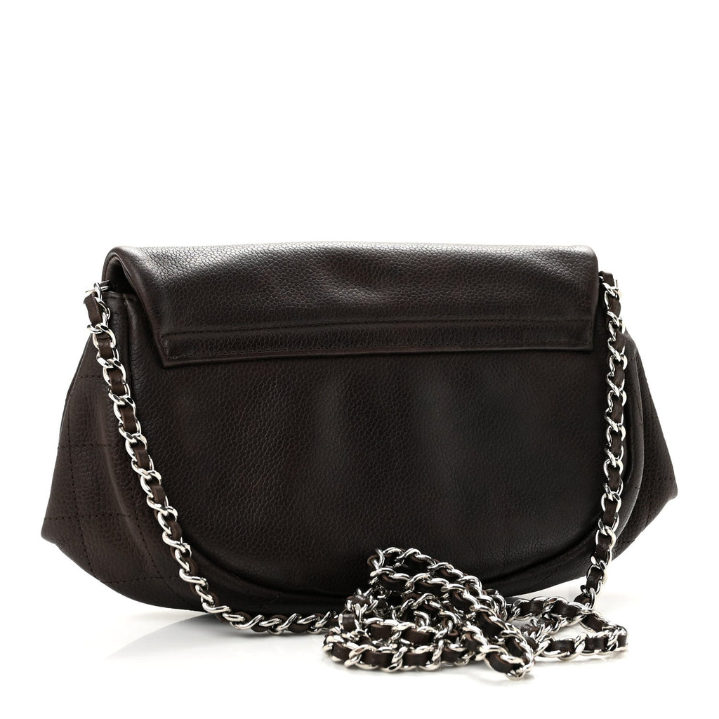 Caviar Half Moon Wallet On Chain WOC Brown