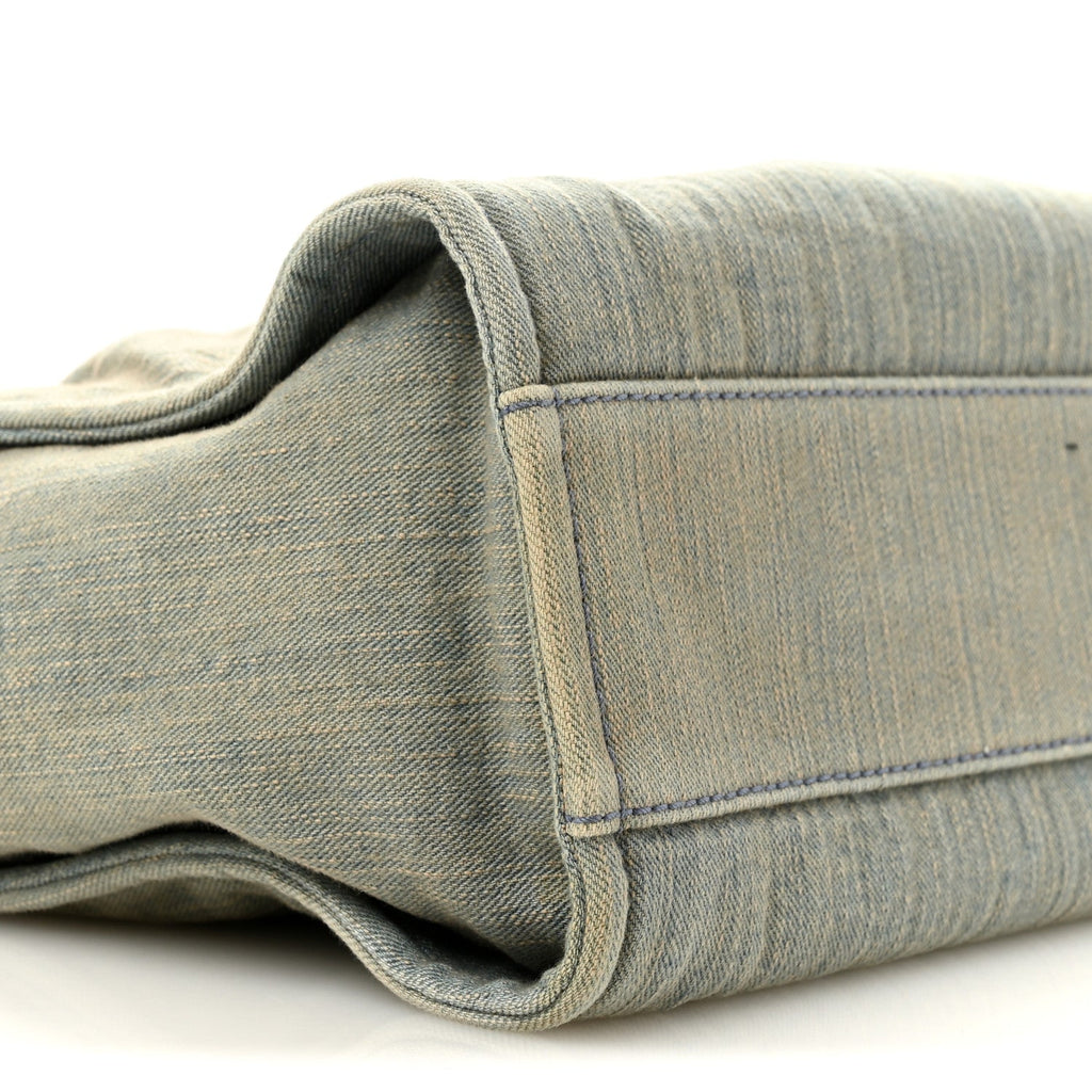 Denim Small Deauville Tote  Light Blue