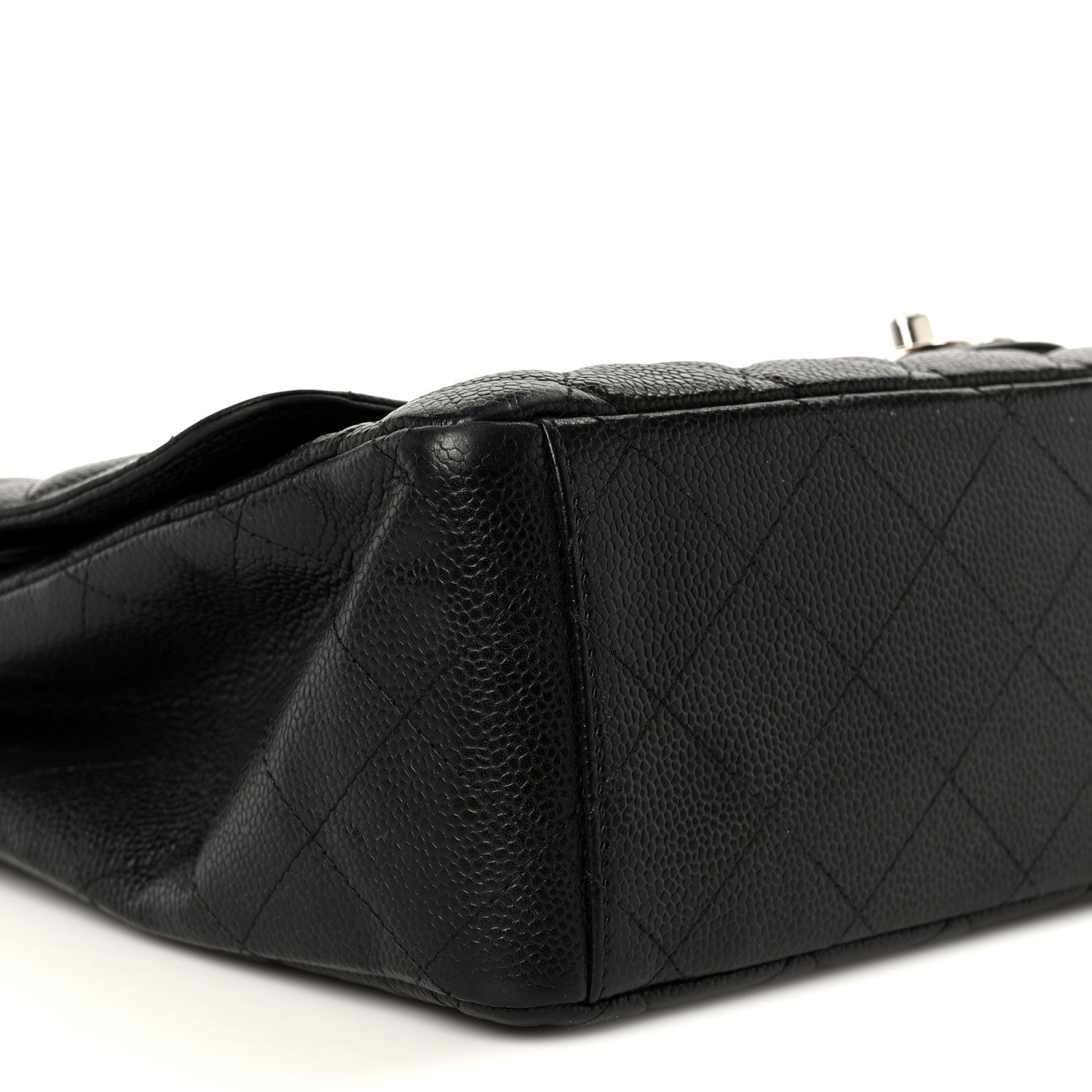 Caviar Quilted Maxi Double Flap Black