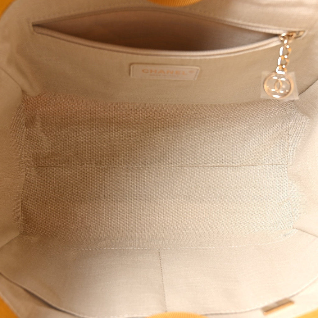 Mixed Fibers Small Deauville Tote Yellow