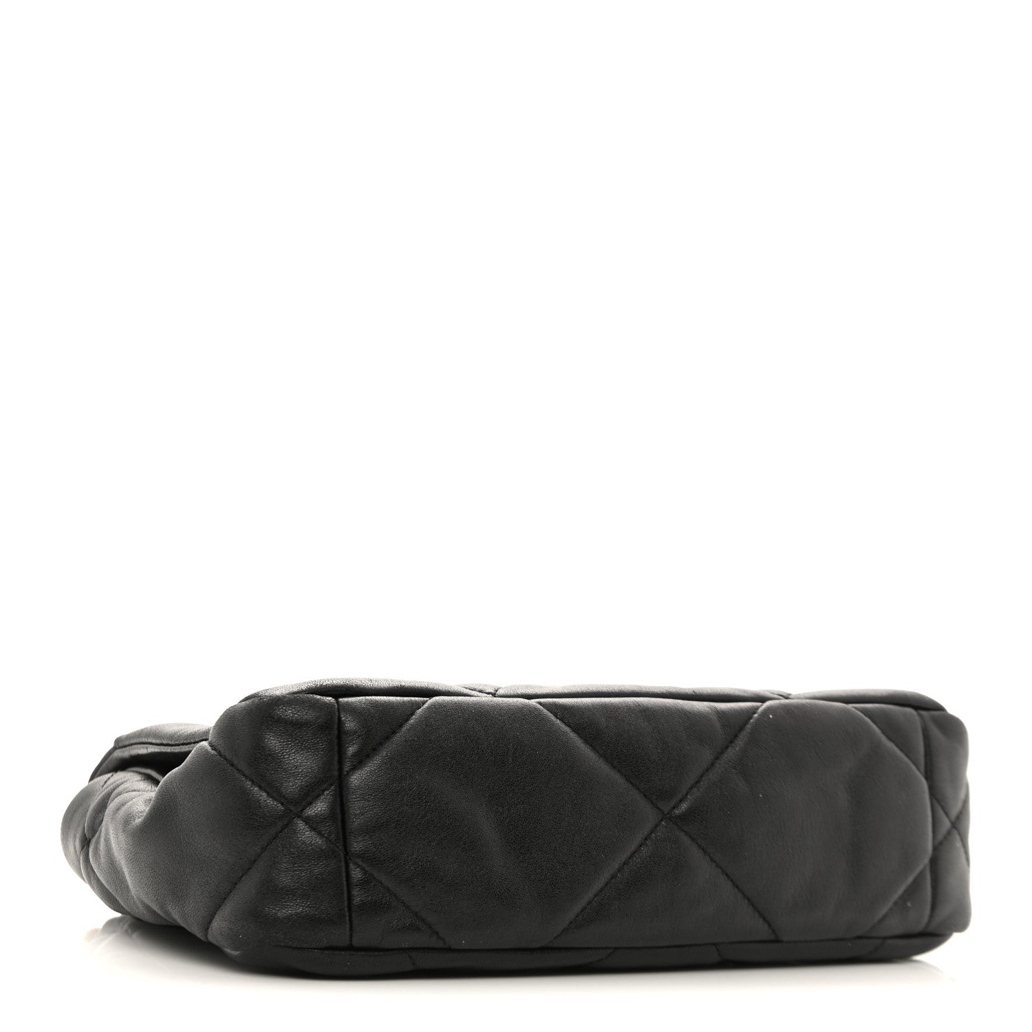 Lambskin Quilted Medium Chanel 19 Flap Black