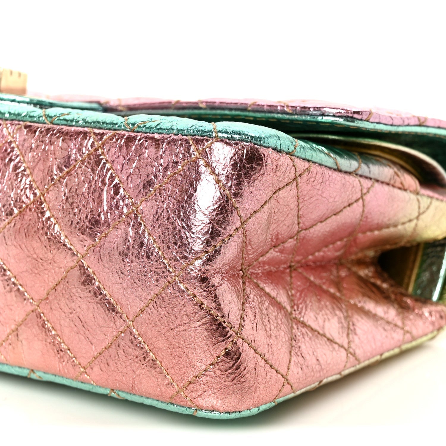 Metallic Goatskin Quilted 2.55 Reissue 225 Flap Multicolor