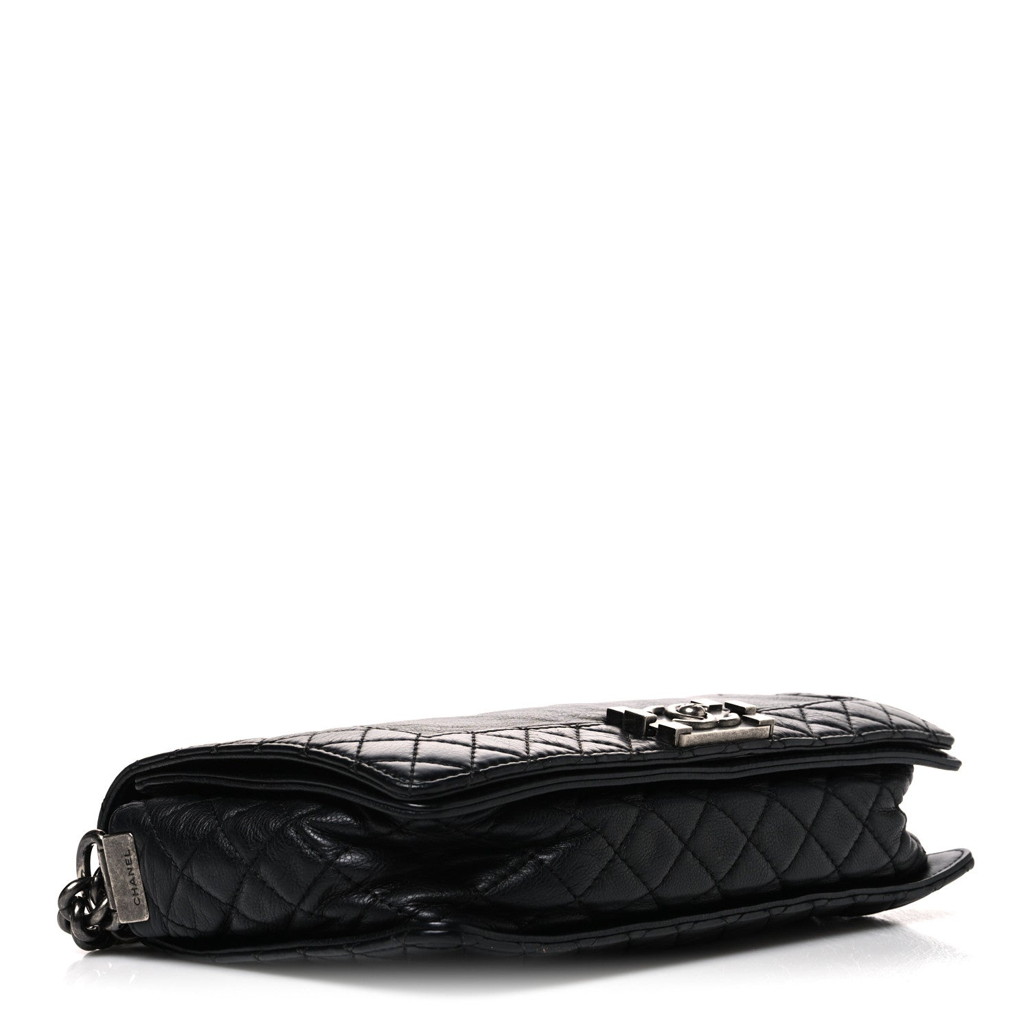 Calfskin New Medium Boy Reverso Flap Black