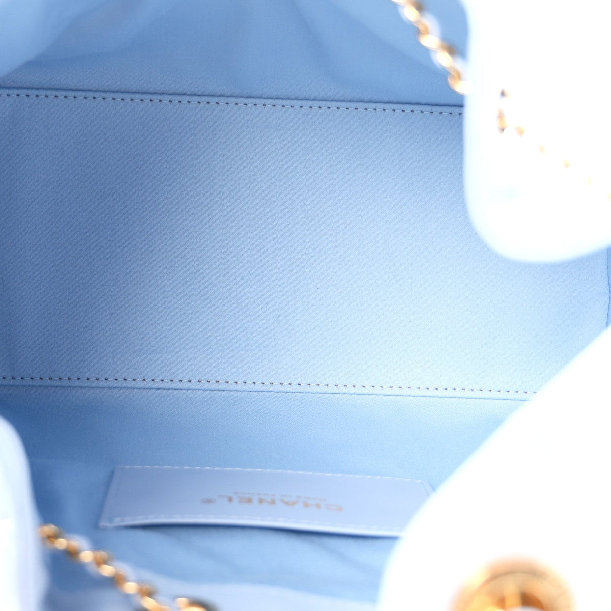 Caviar Quilted Small Chanel 25 Handbag Light Blue