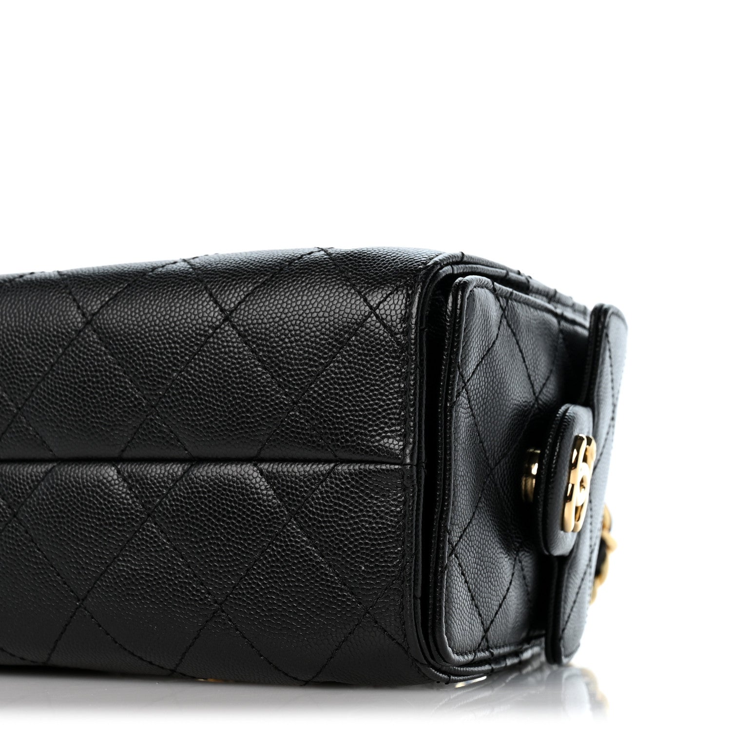 Caviar Quilted Mini Chanel 25 Handbag Black