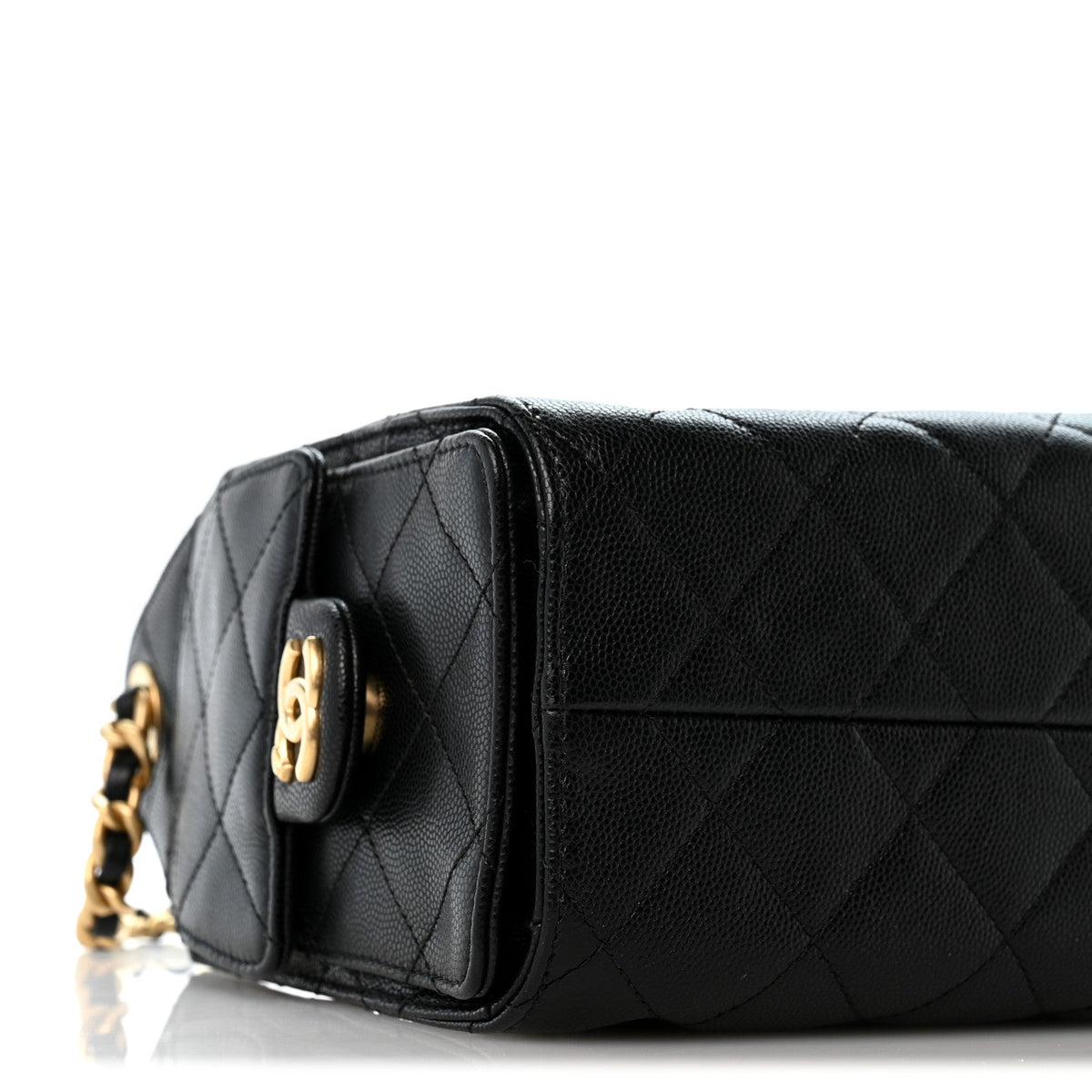 Caviar Quilted Mini Chanel 25 Handbag Black