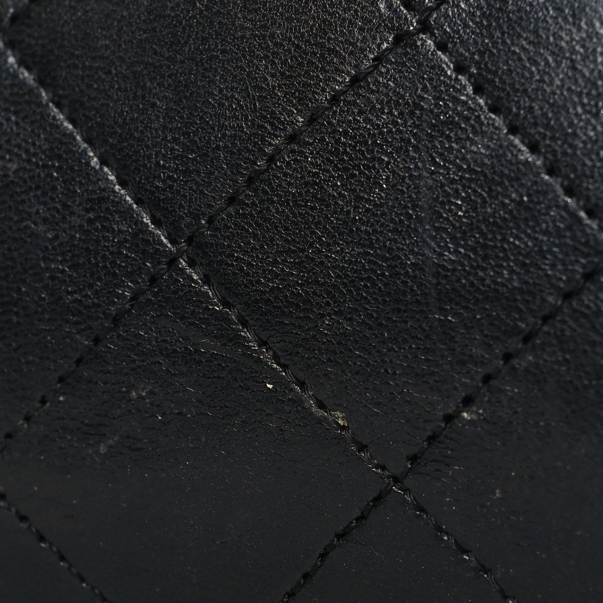 Lambskin Quilted Small Double Flap Black