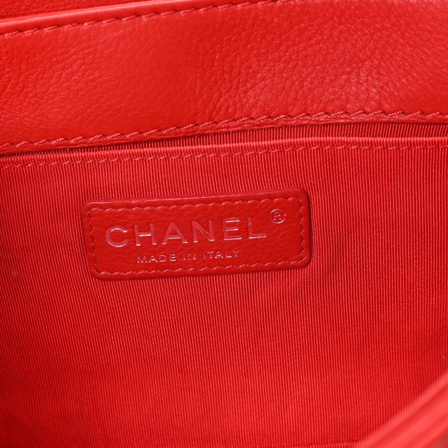 Calfskin Medium Boy Reverso Flap Red