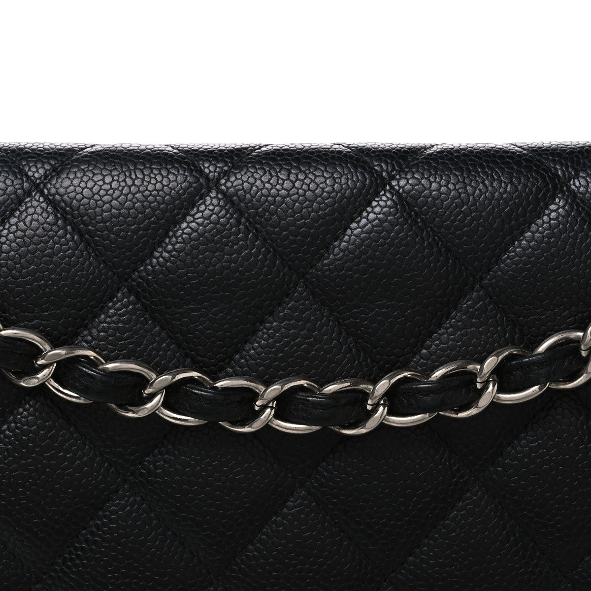 Caviar Quilted Maxi Double Flap Black