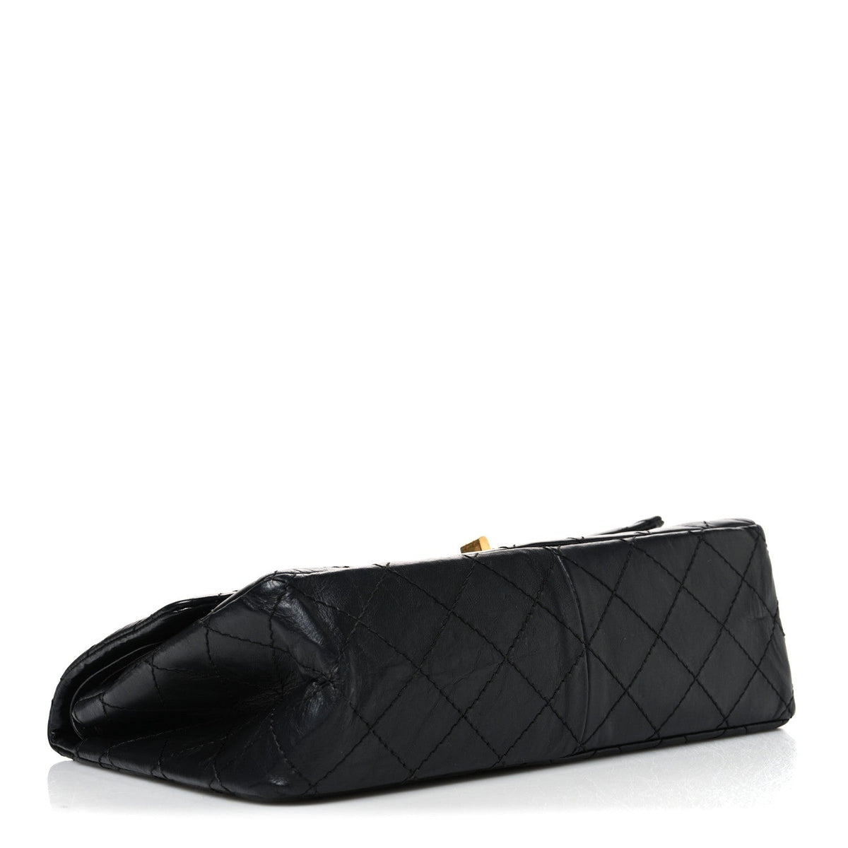 Aged Calfskin Quilted 2.55 Reissue 226 Flap Black
