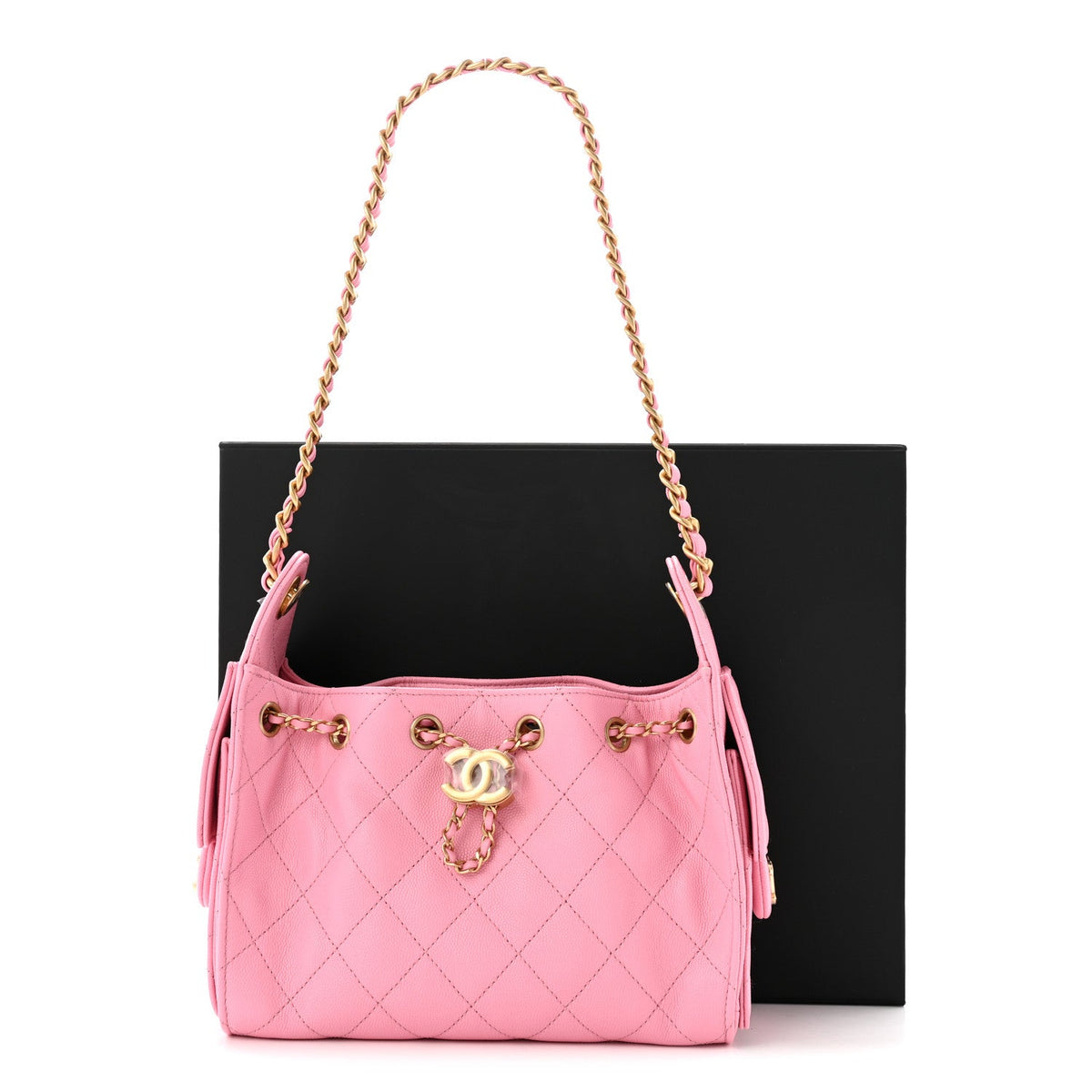 Caviar Quilted Mini Chanel 25 Handbag Pink