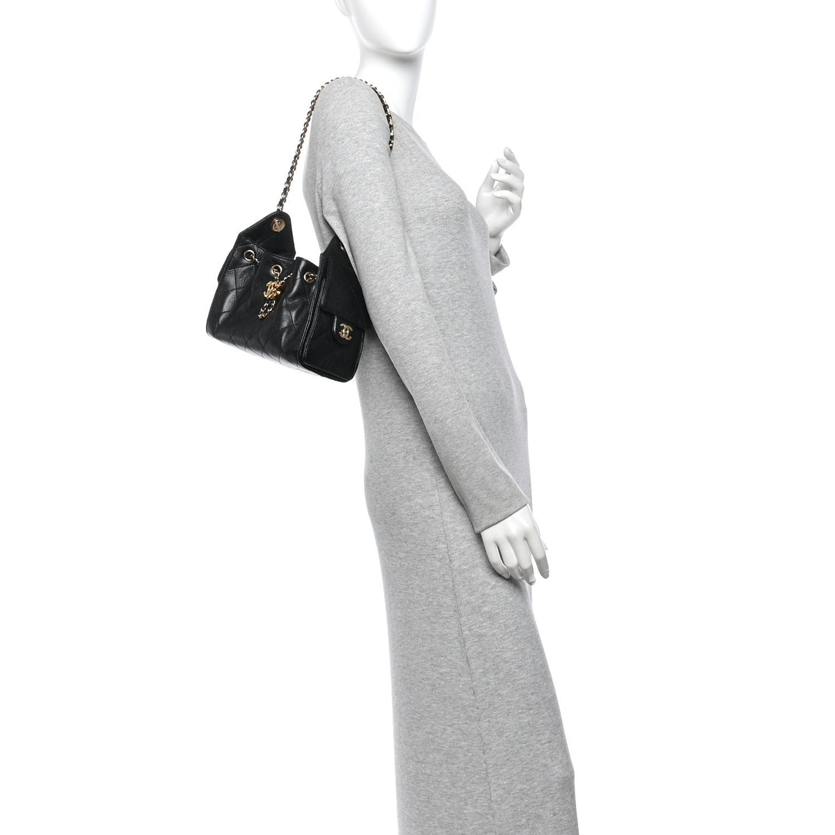 Caviar Quilted Mini Chanel 25 Handbag Black