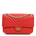 Sheepskin Chevron Quilted 2.55 Reissue 225 Flap Red