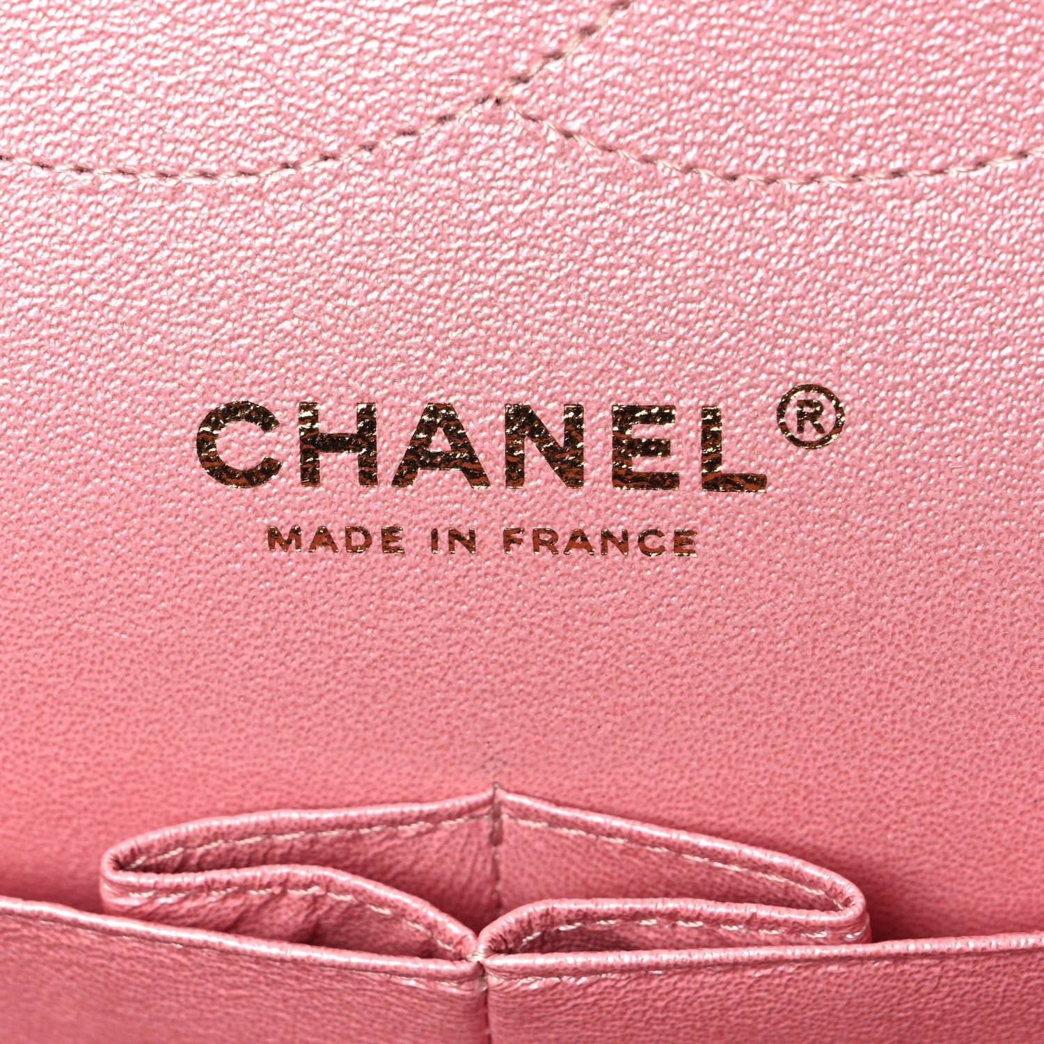 Iridescent Caviar Quilted Jumbo Double Flap Rose Pink